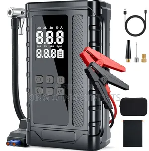 Car Battery Jumper, Flash Light, Pump, Power Bank