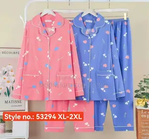 Soft Cotton Unisex Nightwear – 2 Piece Set
