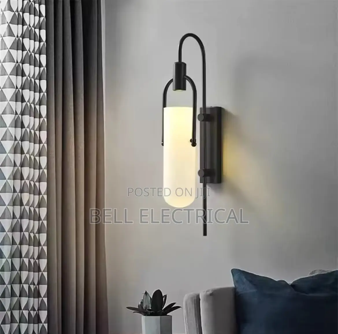 Gold and Black Modern Led Wall Lamp for Bedside Living