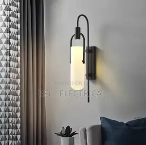Gold and Black Modern Led Wall Lamp for Bedside Living