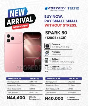 New Tecno Spark 40 128 GB Black