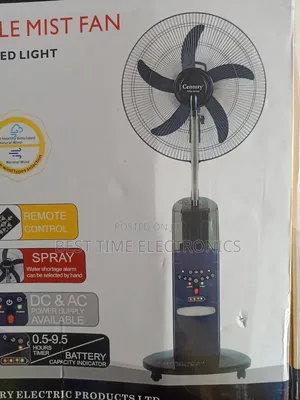 Century 18" Dual Battery Rechargeable Mist Fan