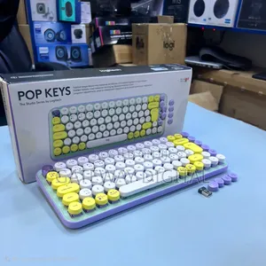 Logitech Pop Keys Mechanical Wireless Keyboard+Customize Emoji Keys