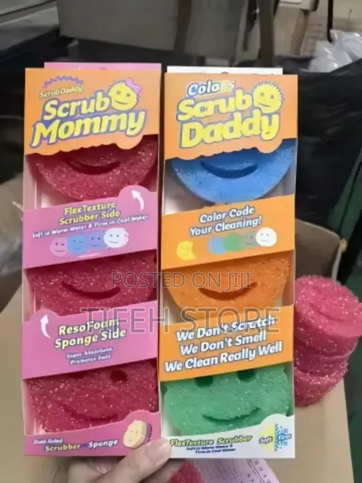 3 Pieces Scrub Sponge