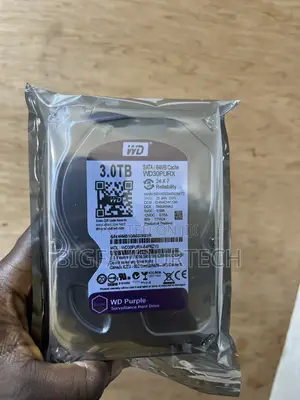 Western Digital 3tb Surveillance Hard Drive 3.0 Speed Purple Wd