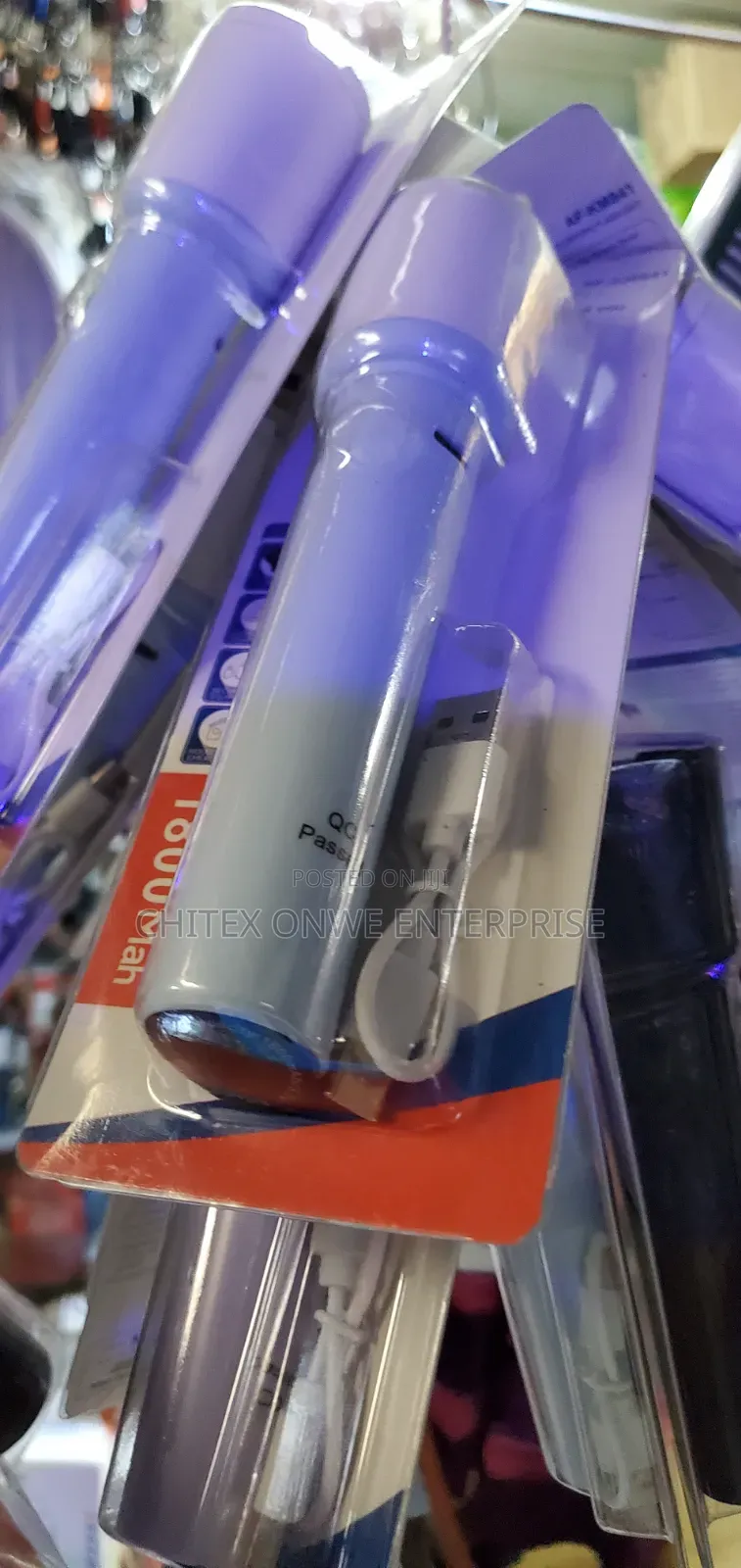 1000mah Usb Rechargeable Led Torch