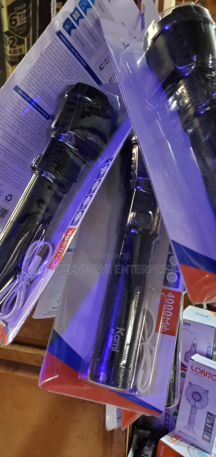 1000mah Usb Rechargeable Led Torch