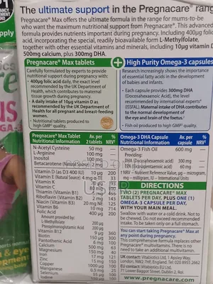 Pregnacare Max Pregnancy Supplement