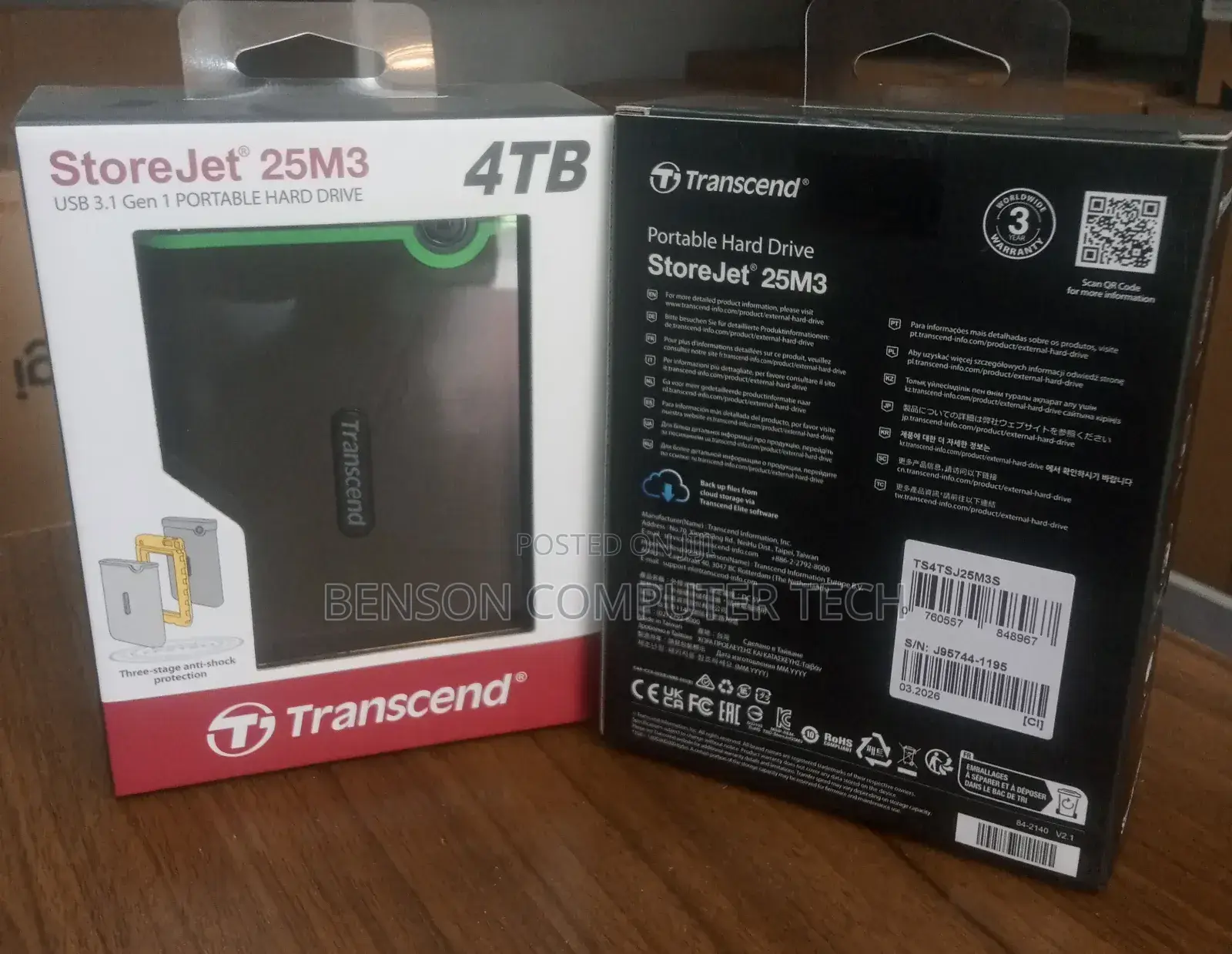 Transcend Storejet 25m3 4tb
