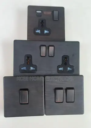 Ulti Entrium Ep Bronze Wall Switch Socket Set – Modern Luxury Design