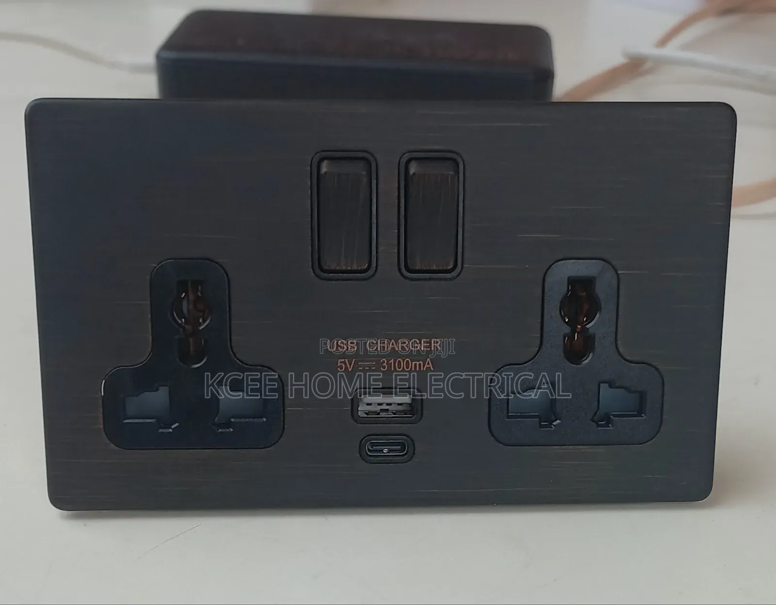 Ulti Entrium Ep Bronze Wall Switch Socket Set – Modern Luxury Design