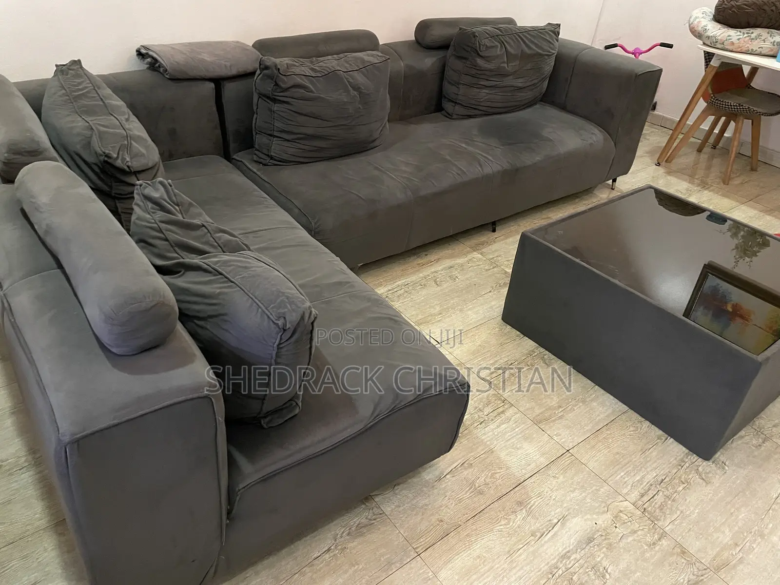 Clean Used Sofa With Center Table