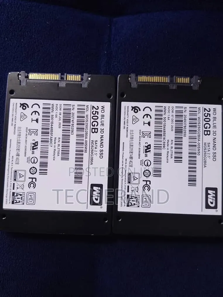 Western Digital 250gb Sata SSD Pull Out Not New