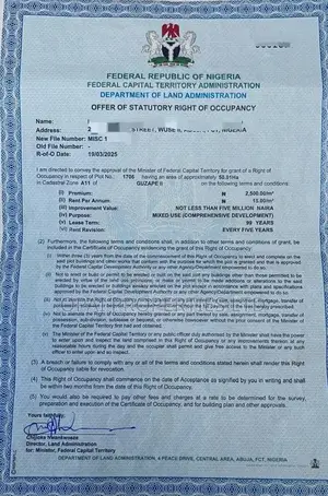 100 Hectares at Guzape 2 for Sale!