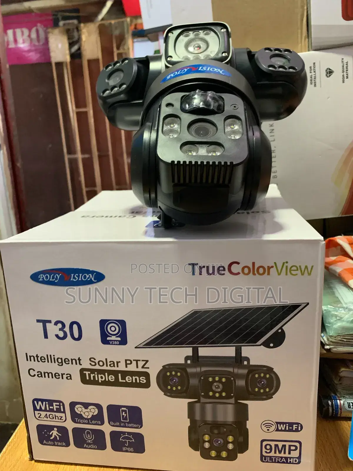 4g V380 Wireless 3 Lens CCTV Cameras