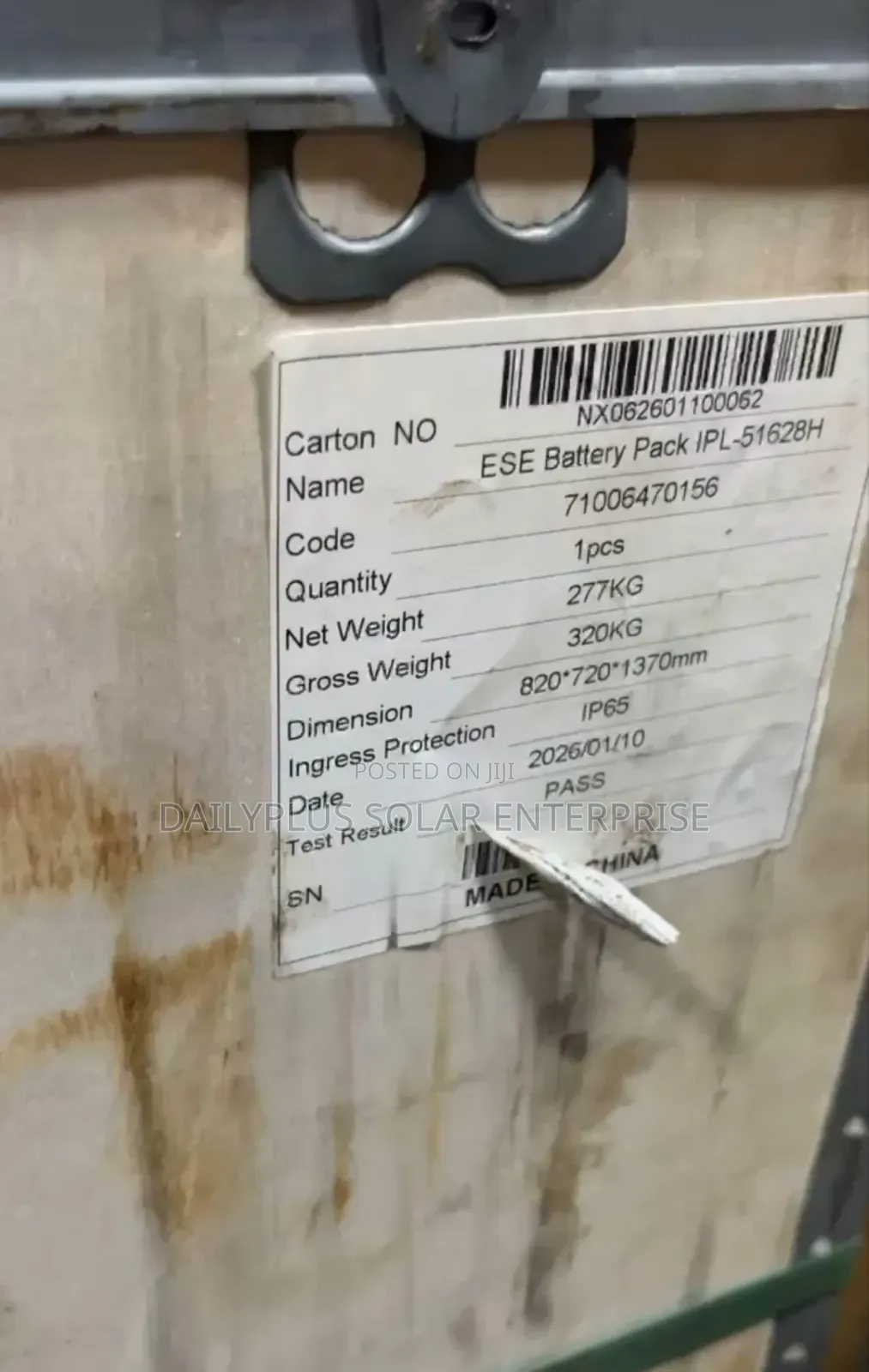 Itel 32kwh 51.2v Solar Lithium Battery