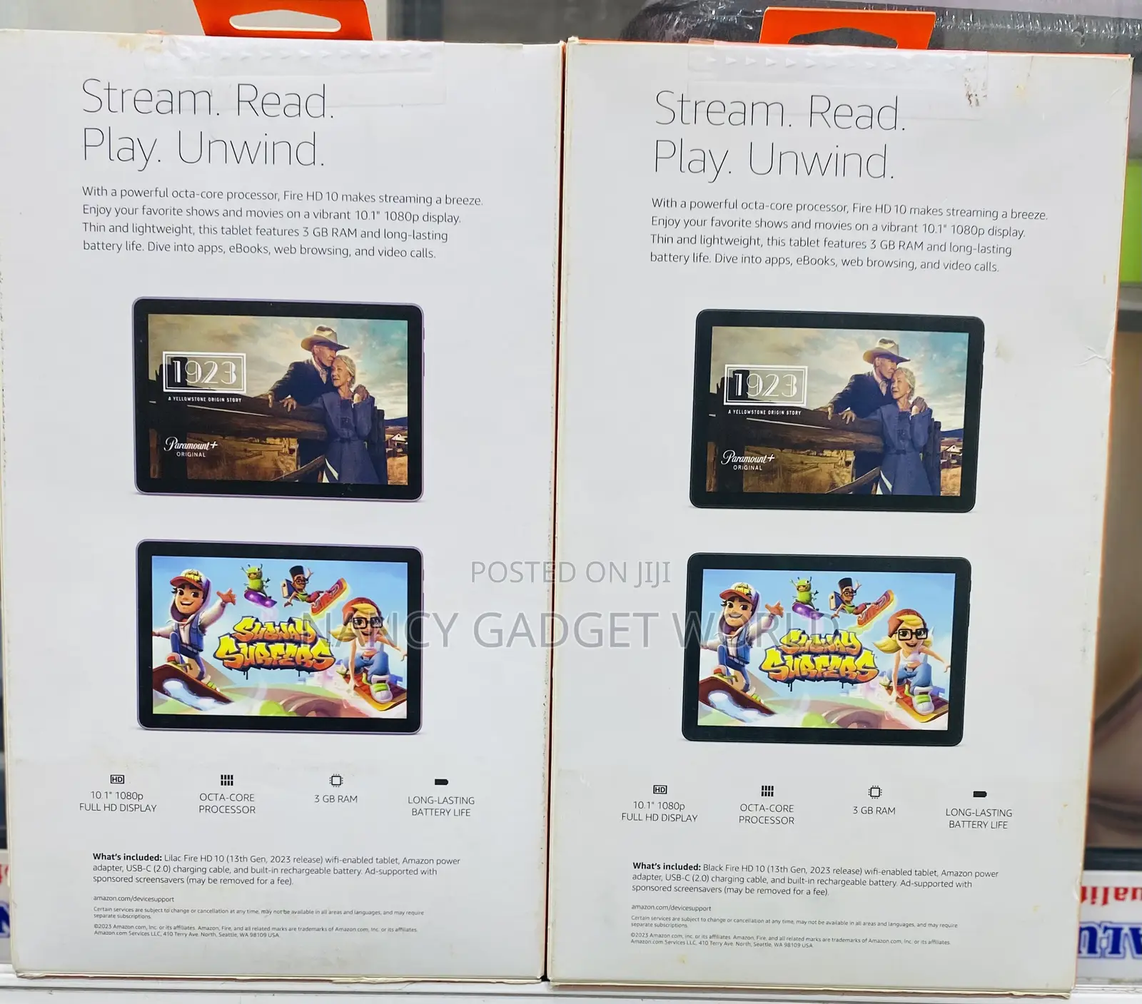 New Amazon Fire HD 10 32 GB Black