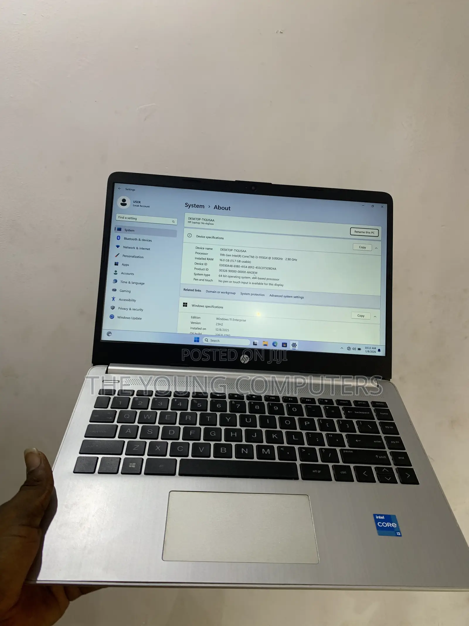 Laptop HP 14S 16GB Intel Core i3 SSD 256GB