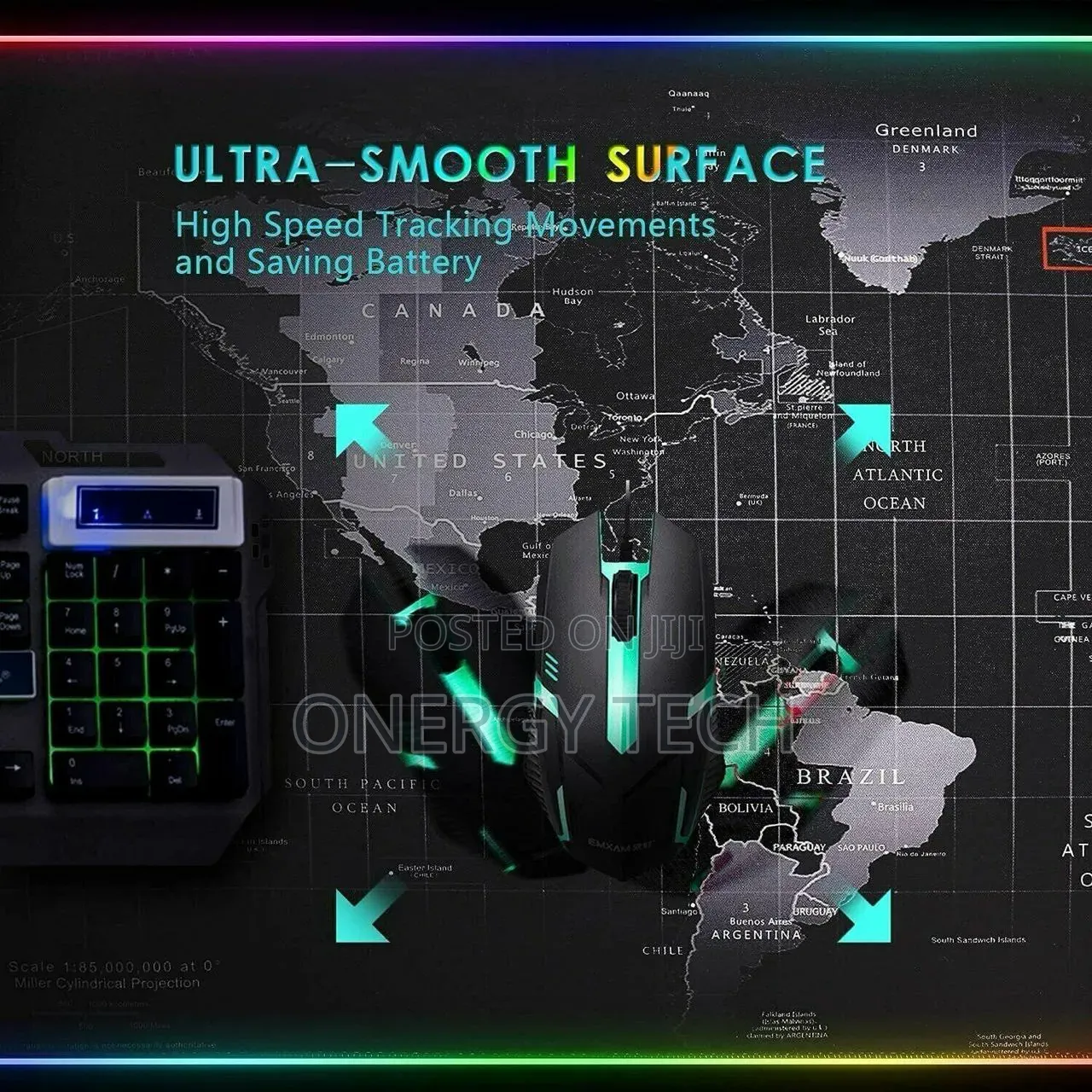 World Map Mouse Pad