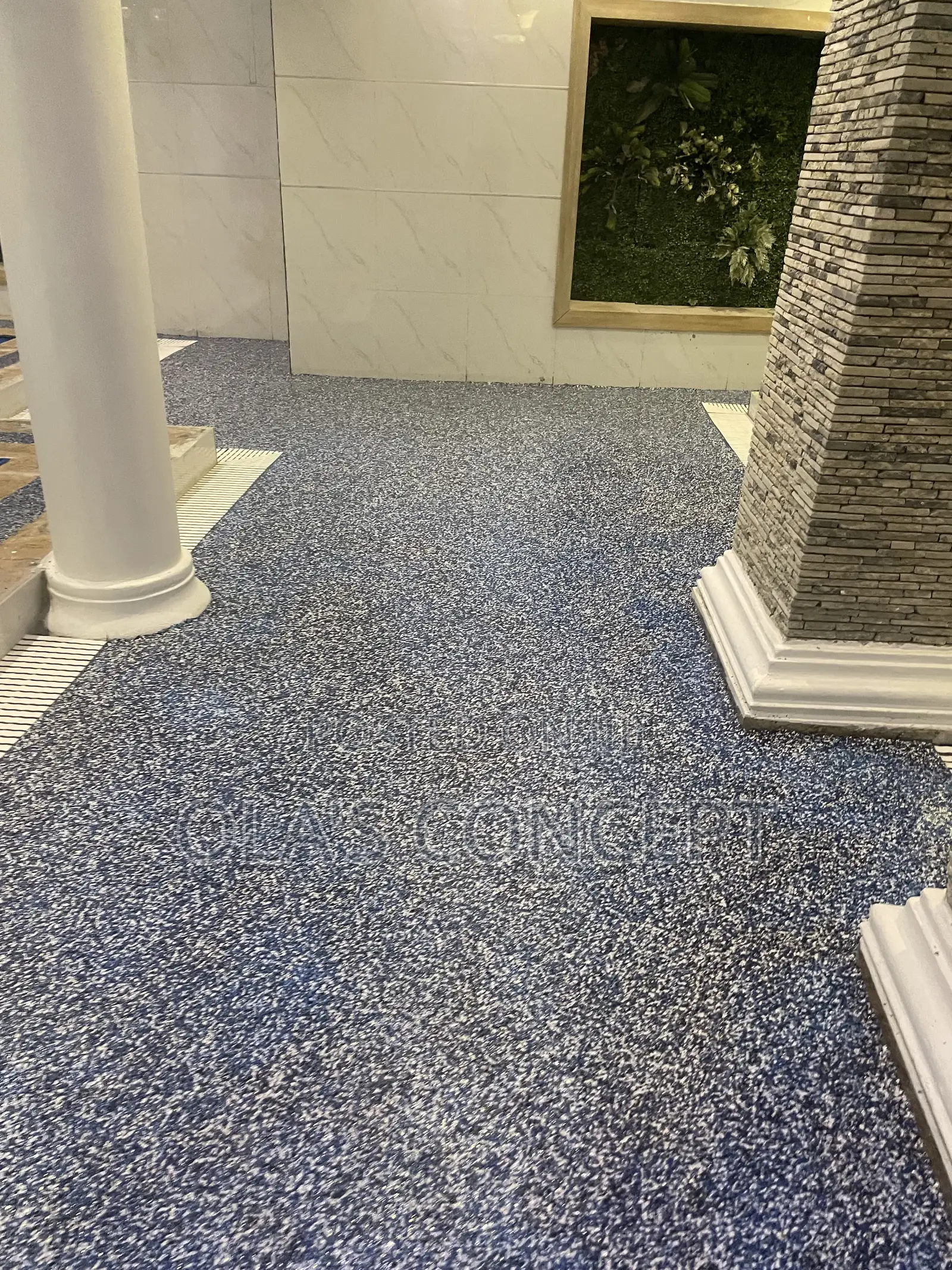 Full Flakes Epoxy Floor Installation