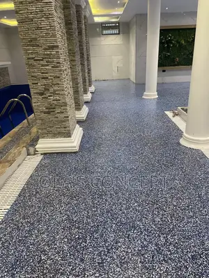 Full Flakes Epoxy Floor Installation