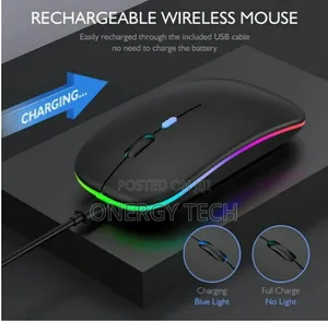 Dual Mode Wireless Bluetooth Rechargeable Mouse