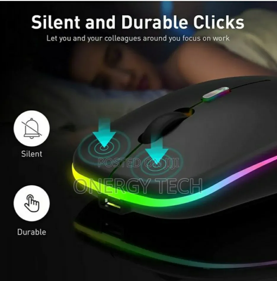Dual Mode Wireless Bluetooth Rechargeable Mouse