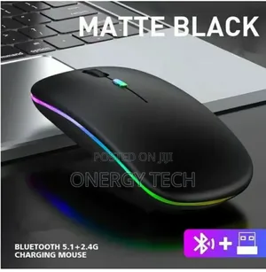 Dual Mode Wireless Bluetooth Rechargeable Mouse