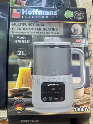 Hoffmans 2l Digital Blender Soup Maker | Hot Cold Heating Function