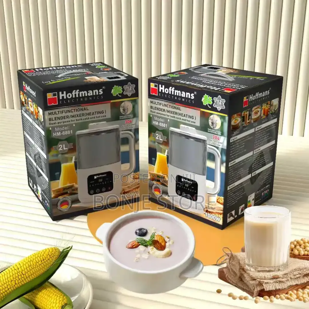 Hoffmans 2l Digital Blender Soup Maker | Hot Cold Heating Function