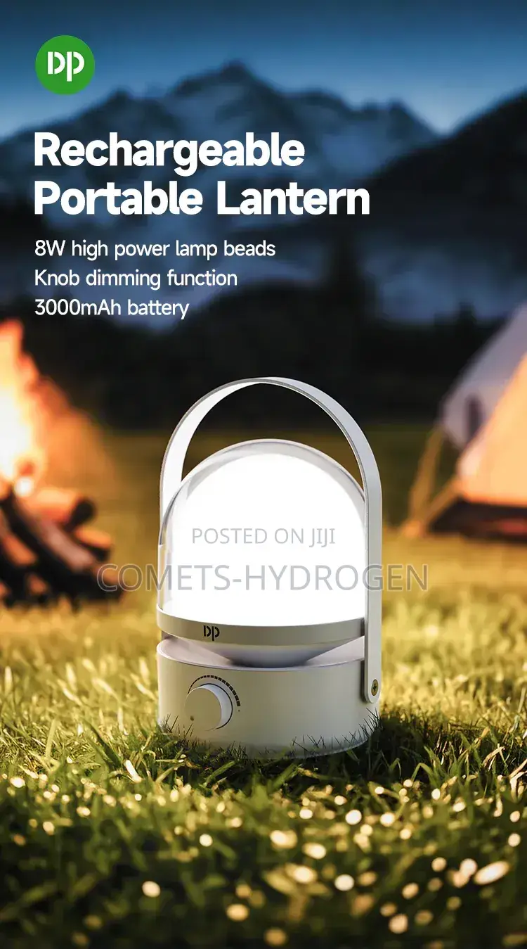 Original Dp Solar-Enabled Rechargeable Led Hand Lamp With Solar Panel