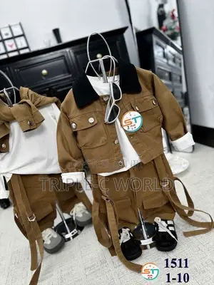Khaki Jean Set for Your Prince Charming