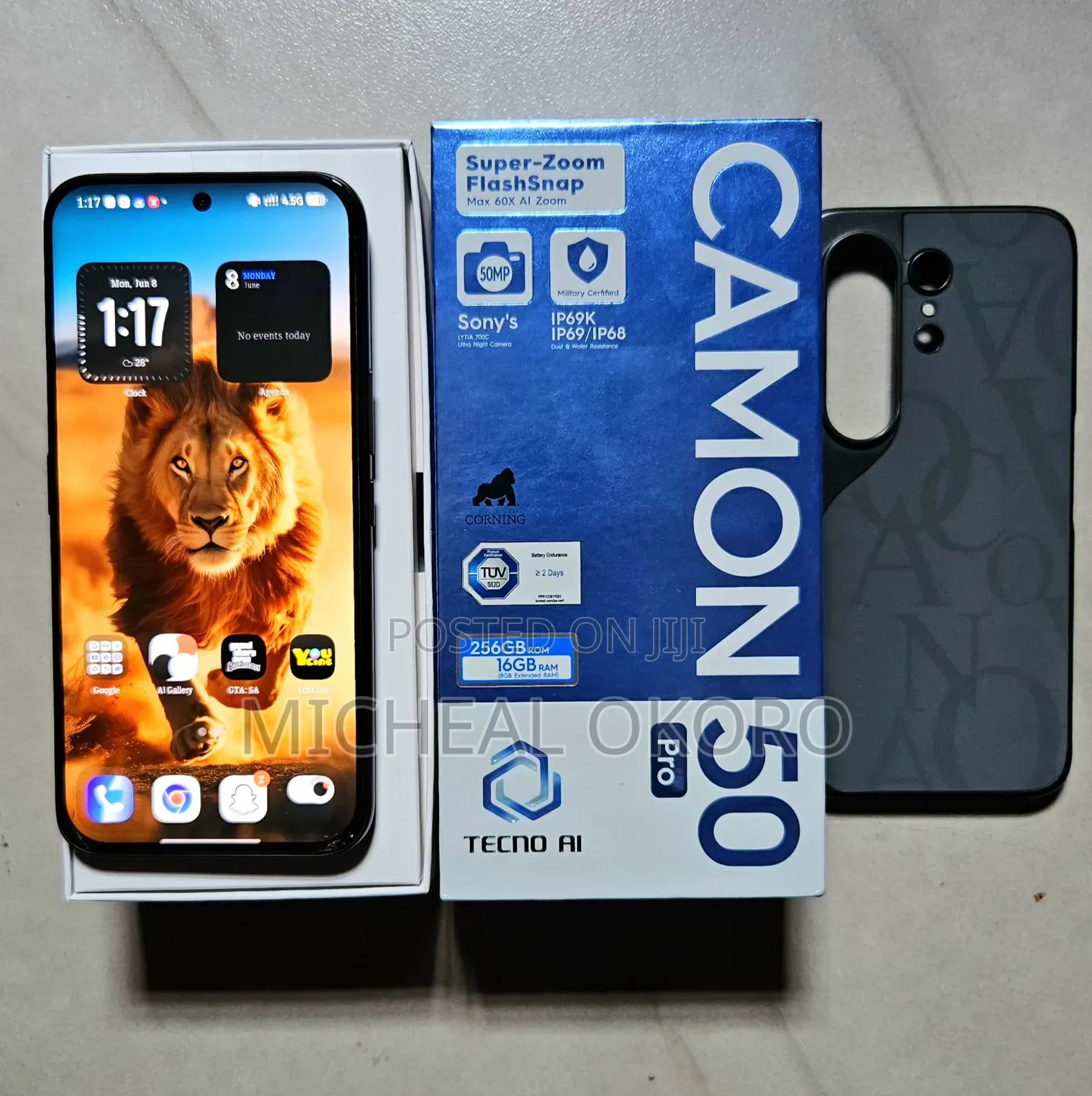 Tecno Camon 50 Pro 256 GB Black