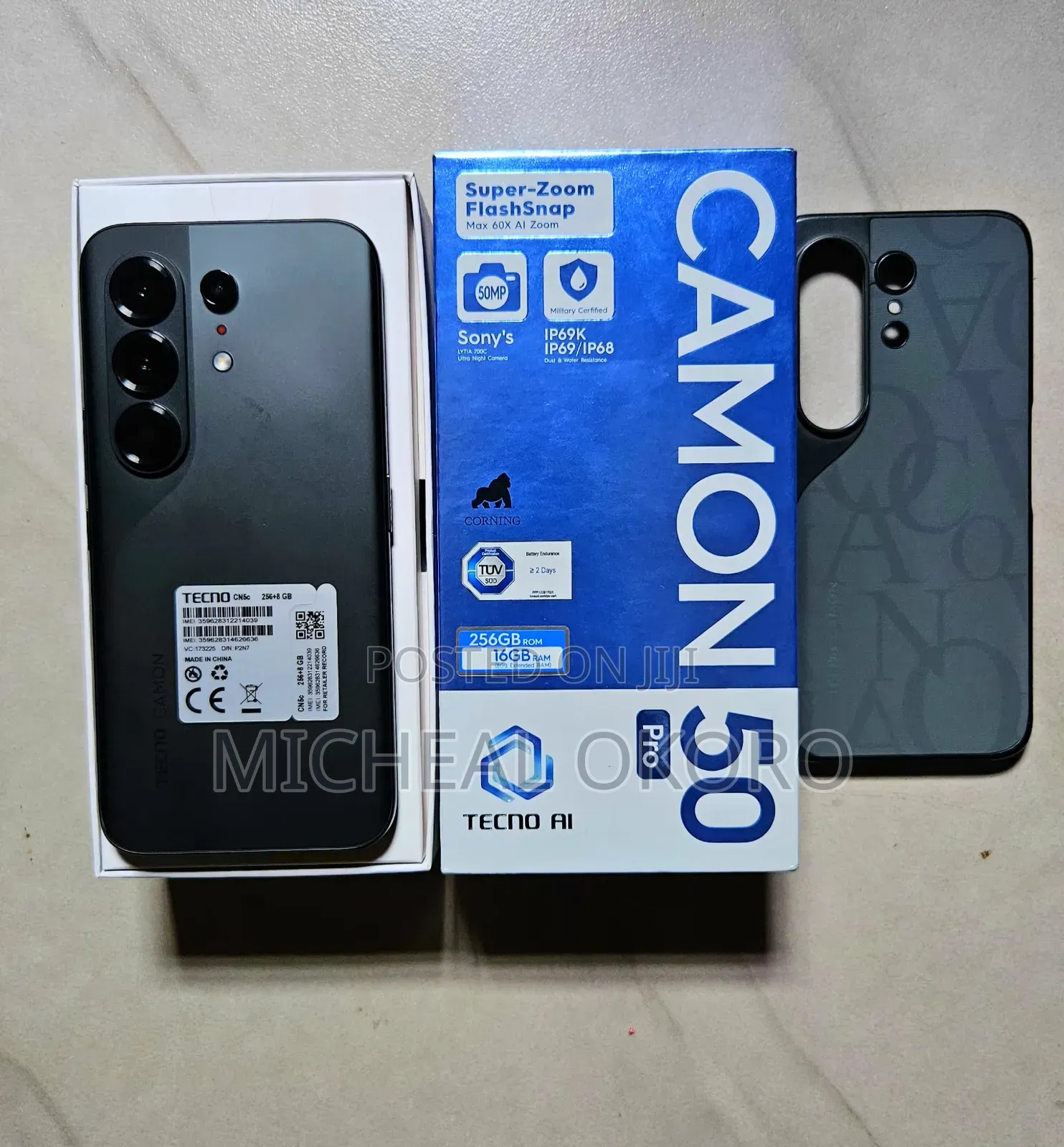 Tecno Camon 50 Pro 256 GB Black