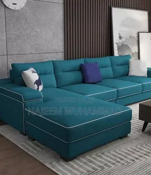 L-Shaped Fabric Sofa