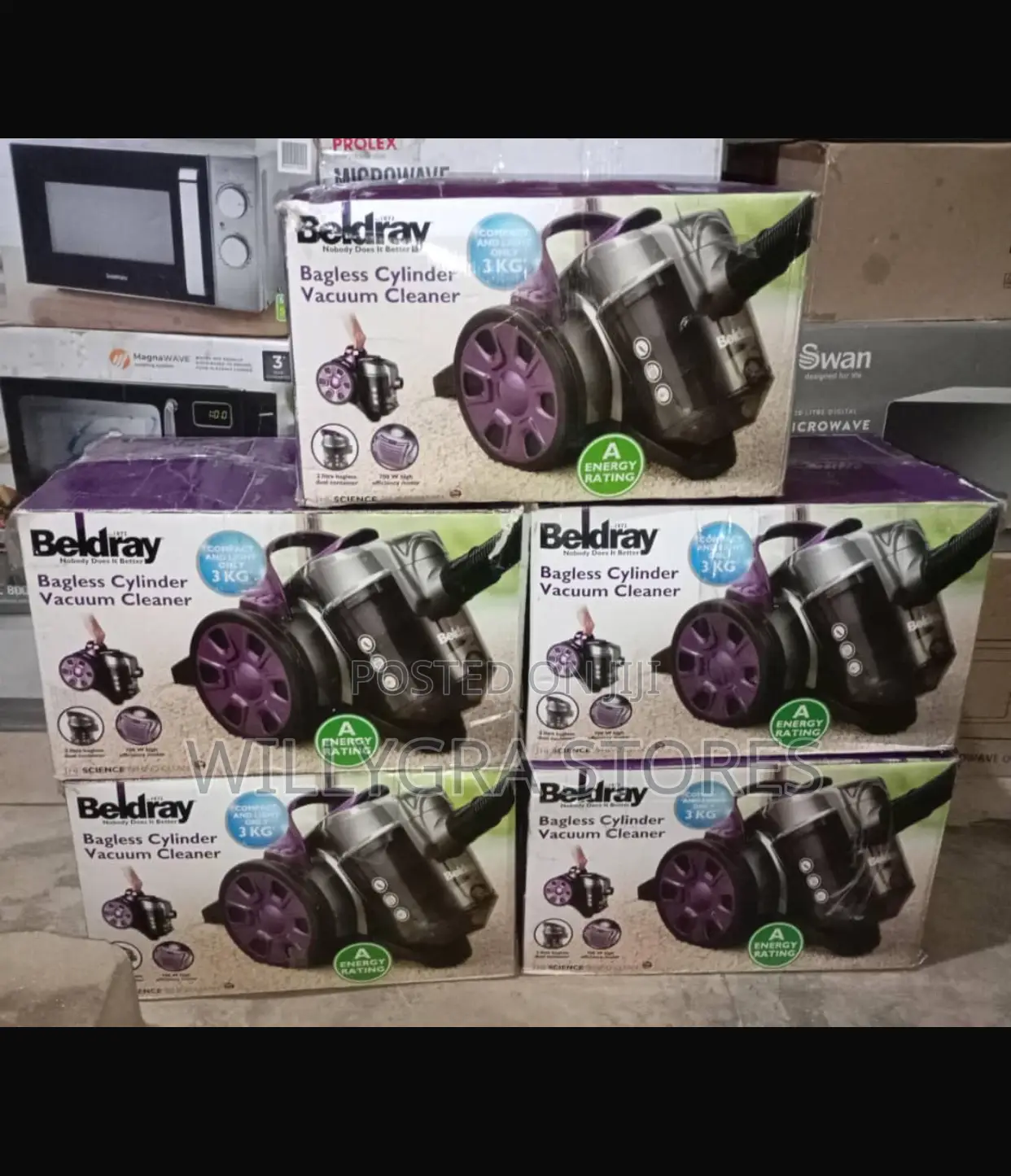 Beldray Compact Vac Lite Cylinder Vacuum Cleaner 2l