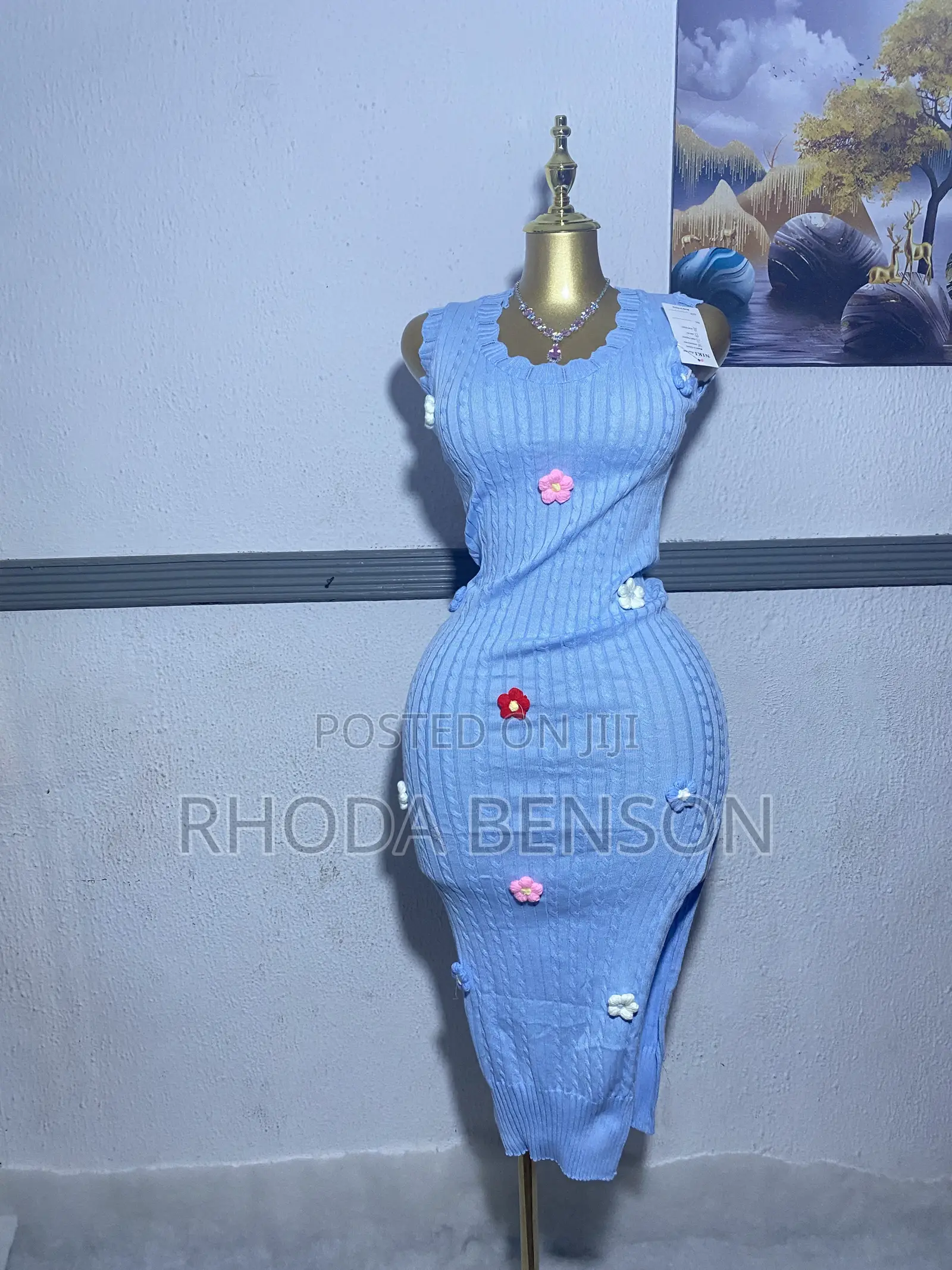Bodycon Dress With Side Slit