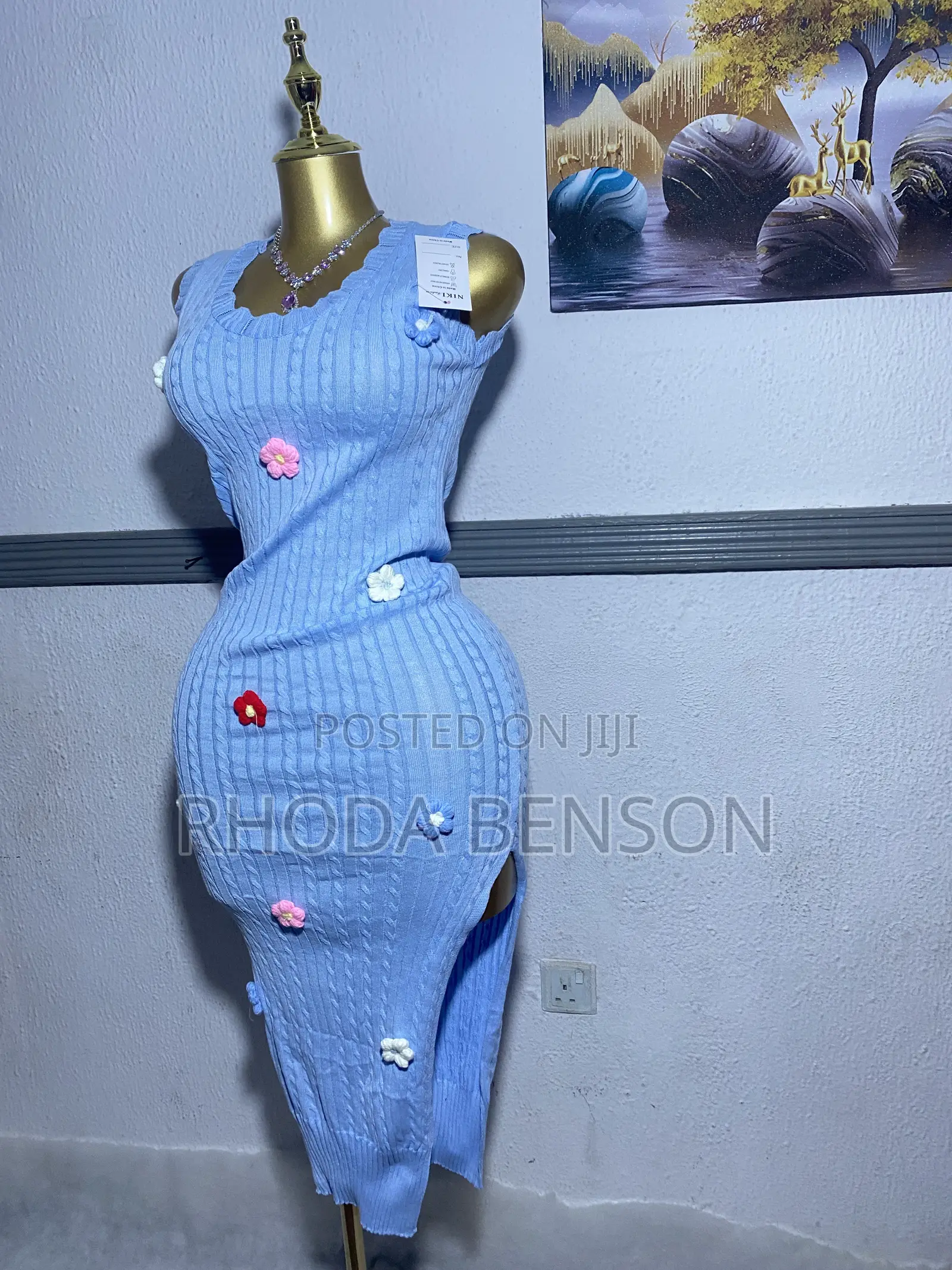 Bodycon Dress With Side Slit