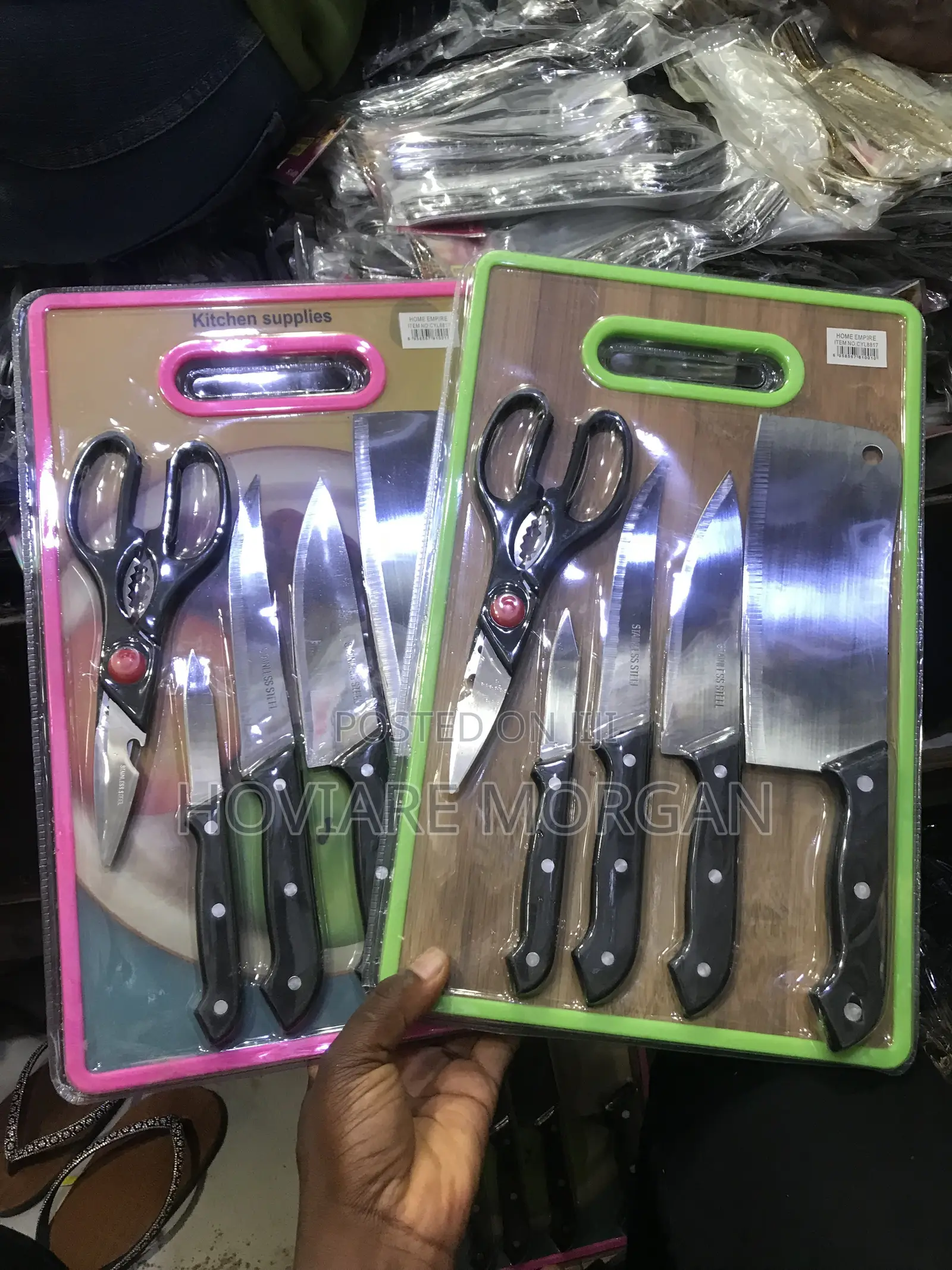 Chopping Board With Knife Set