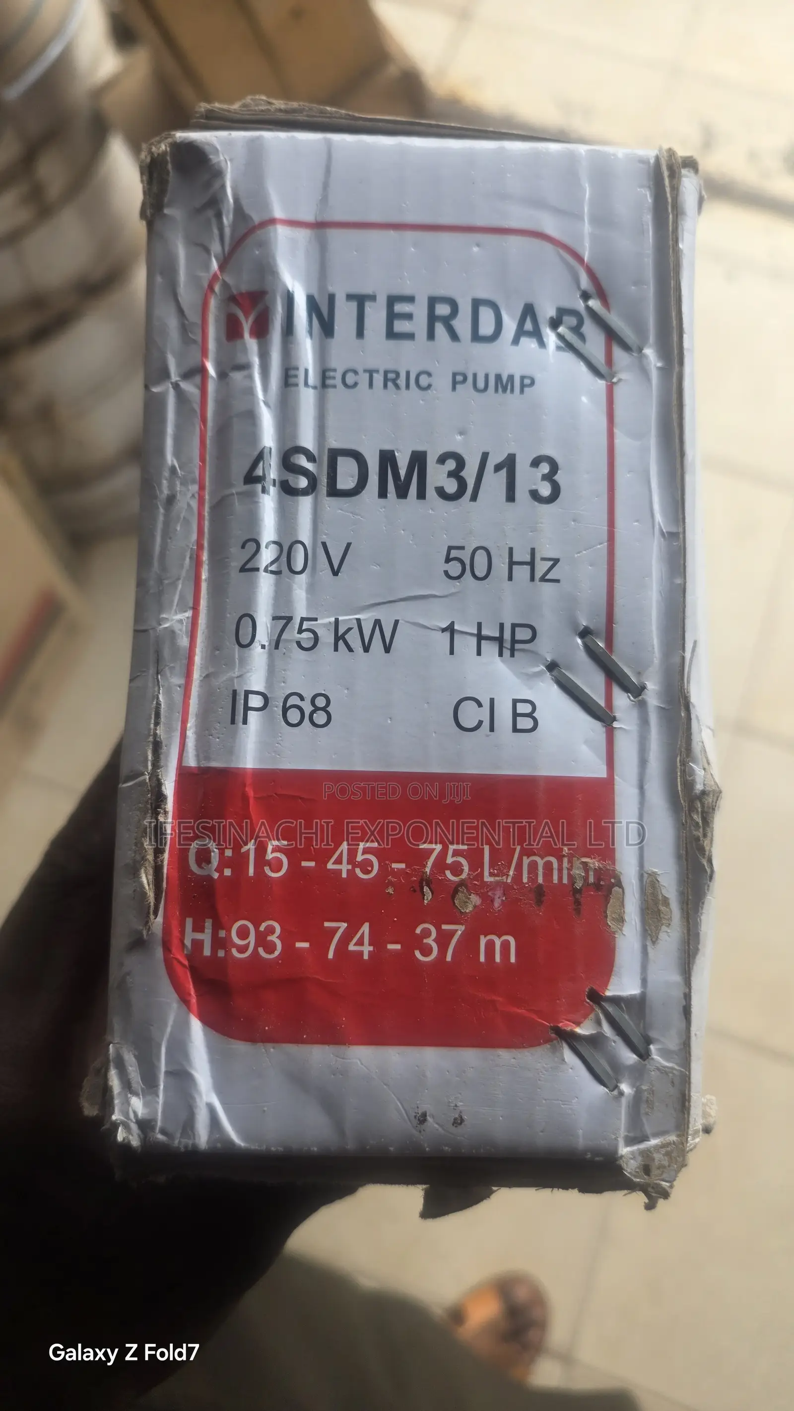 1hp Interdab Submersible Pump