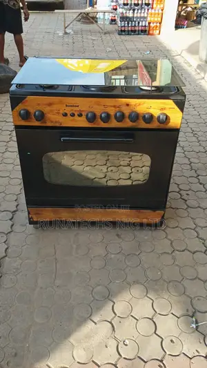 Scanfrost 60x80 6 Burner Cooker (4 Gas + 2 Electric) With Oven Grill