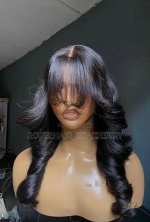 Human Hair Fringe Bounce 20 Inches 5x5 Closure