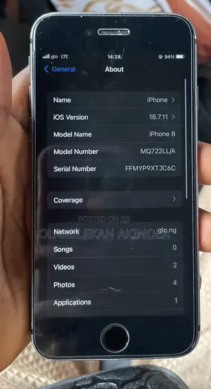 Apple iPhone 8 64 GB Black