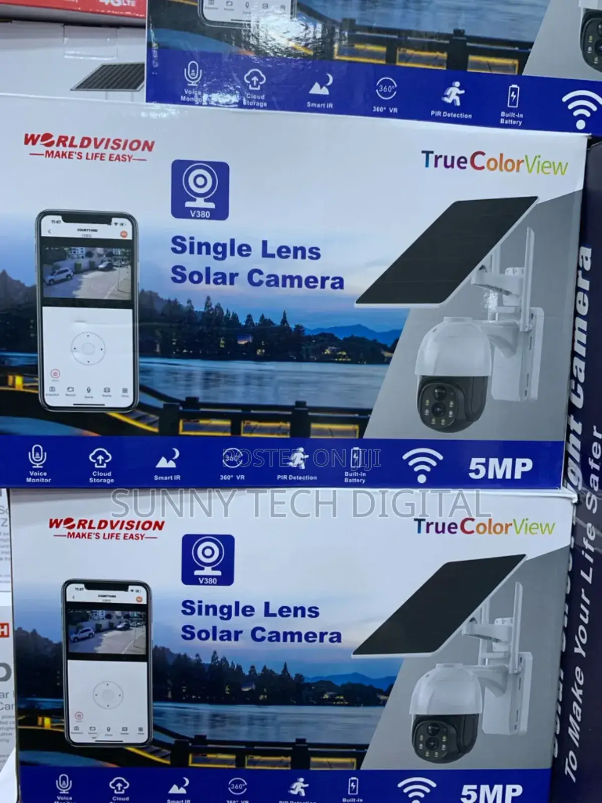 Wifi V380 Solar PTZ Camera