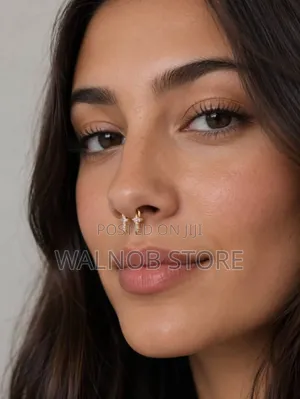 Iced Gold Stylish Ladies Nose Ring