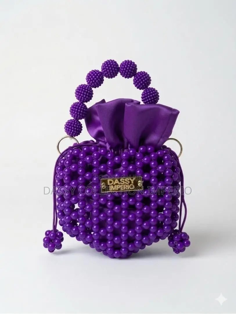 Heart Shaped Beaded Bag