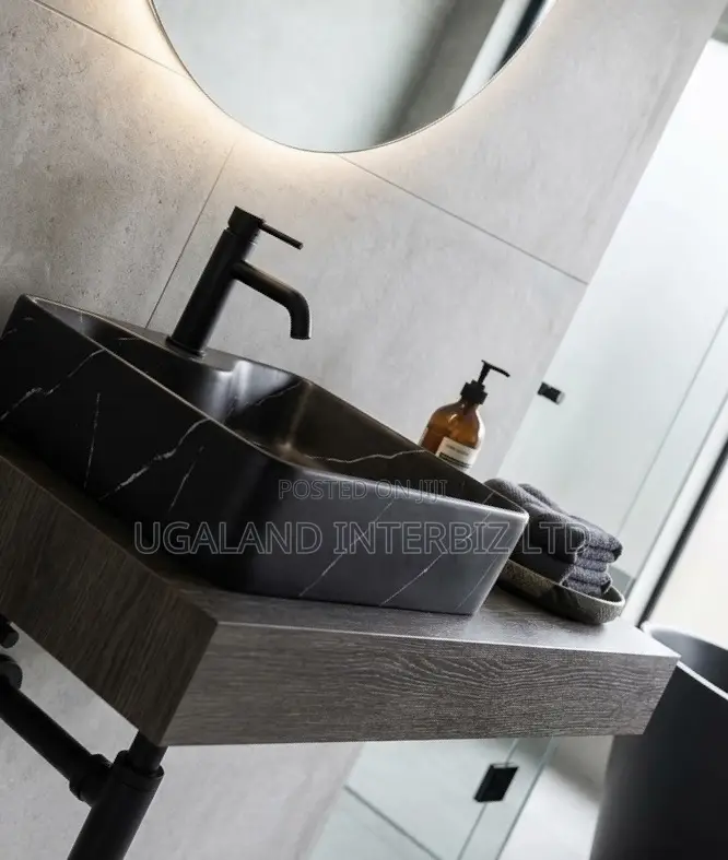 Luxury Matte Marble Pattern Table Basin