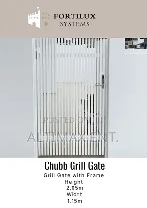 Chubb Grill Gate With 3 Pcs Frame