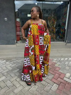Patchwork Ankara Maxi Dress