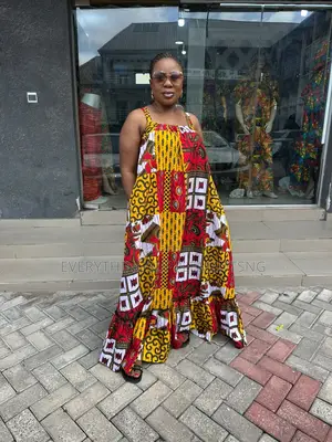 Patchwork Ankara Maxi Dress